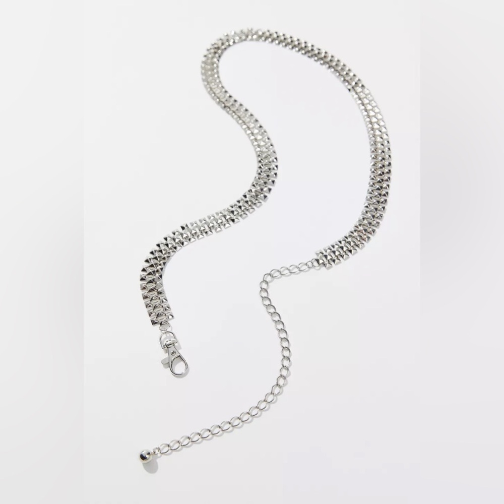 Urban Outfitters Triangle Stud Chain Belt NWOT Size S/M